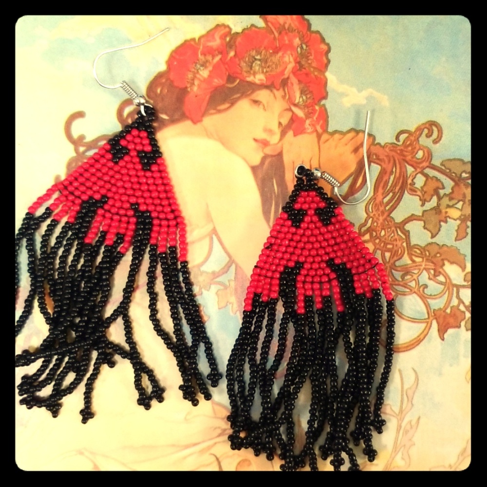 3FOR$18 Phoenix Seed Bead earrings